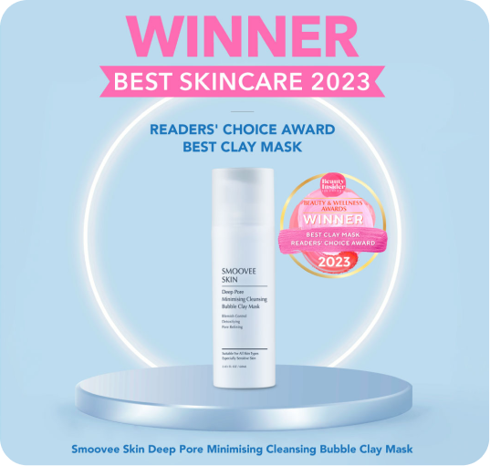 Smoovee Skin featured with best skincare 2023 award